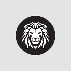 Lion luxury logo icon template, elegant lion logo design illustration