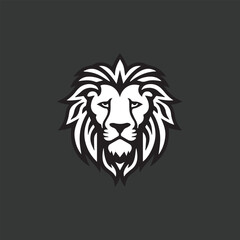 Luxury lion king logo vector template