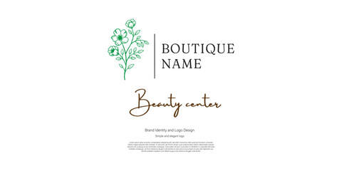 boutique logo design for branding or nature idea