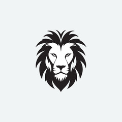 Fototapeta na wymiar Lion head logo icon, lion face vector Illustration design
