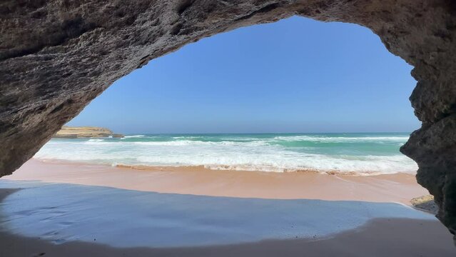 Sea Cave near the Loch Ard Gorge, Port Campbell National Park, Great Ocean Road, Victoria, Australia