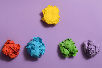 concept crumpled paper light bulb metaphor for good idea