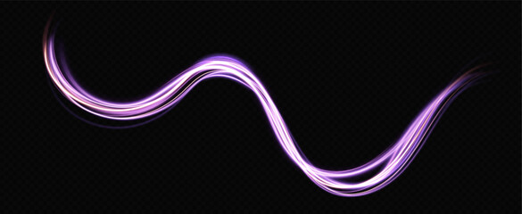 neural network.Neon speed lines. Dynamic light motion traces. Light trace wave, trace line.	