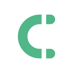 Letter C logo. Initial C monogram logo vector.