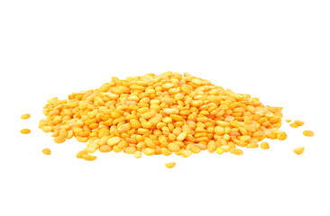 Peeled split mung bean on transparent png