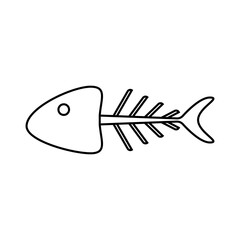 Fish vector Icon. Sea Food illustration symbol. Farm Element logo.