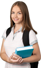 Portrait of a Smiling Student Holding Book
