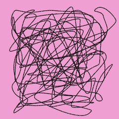 Hand draw decoration element on pink background. The pastel seamless pattern design for decorating, wallpaper, wrapping paper, fabric, clothing, tablecloth, backdrop,background and etc.