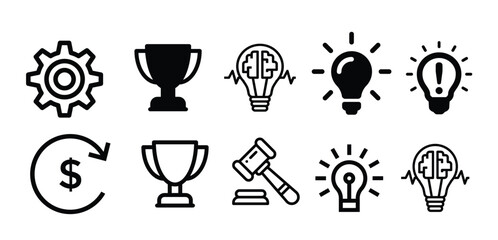 idea and award icons 