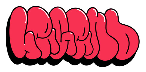 multicolored background, graffiti letters, bright colored inscriptions in the style of graffiti street art	
