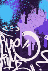 multicolored background poster, graffiti letters, bright colored inscriptions in the style of graffiti street art