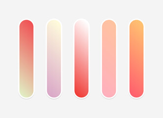 Vector colorful gradient background collection. Gradient pastel colorful.
