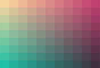 Vector illustration of color swatch. Vector gradient flat colors palette swatches set.