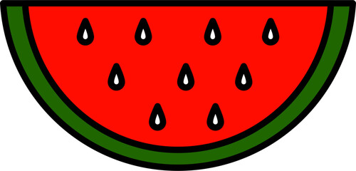 watermelon vector illustration
