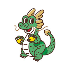 ドラゴンのキャラクター のイラスト