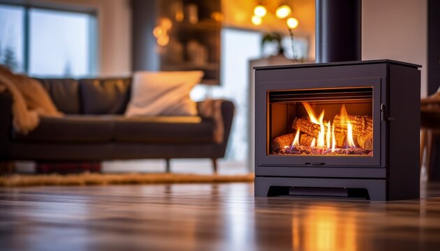 fireplace in a living room