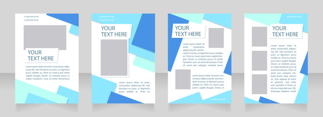 Organization economic growth plan blank brochure layout design. Vertical poster template set with empty copy space for text. Premade corporate reports collection. Editable flyer paper pages