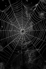 Obraz premium web spiders and spiders on a black chalk board background