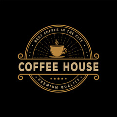 Coffee shop and badge collection vintage logo