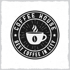 Coffee shop and badge collection vintage logo