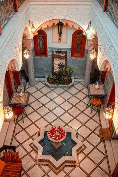 Beautiful mosaic style architecture in Morocco