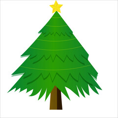 Christmas tree clipart design