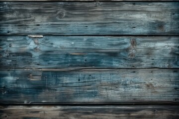 Abstract grunge background. Blue vintage wood background. Generative AI.