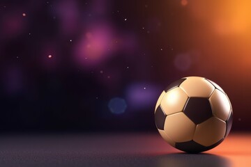 Naklejka premium Soccer ball mockup. Generate Ai