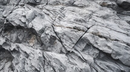 White rock texture. Gray stone background. Grunge background. White rock wallpaper background. Generative AI.