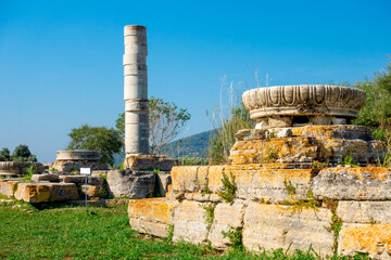 column of the Heraion,Ireo,Samos,Greece - 615723932