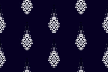 Fototapeta na wymiar Geometric Ethnic pattern design for background,carpet,wallpaper,clothing,wrapping,Batik,fabric,Vector illustration.embroidery style.
