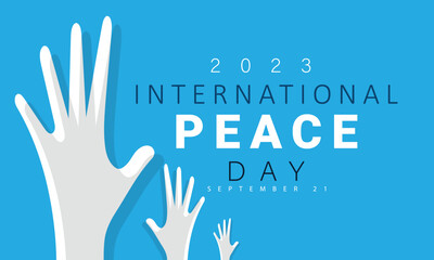 international day of peace. background, banner, card, poster, template. Vector illustration.