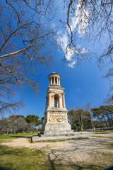Mausoleum of Glanum, Glanum archaeological site near Saint-Remy-de-Provence, Provence, France
