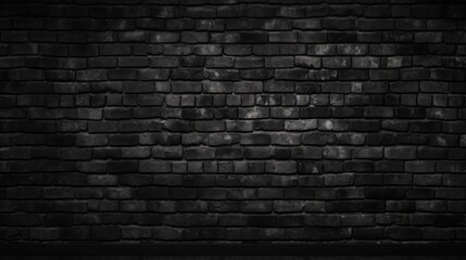 Fototapeta na wymiar black brick wall background Created With Generative AI Technology