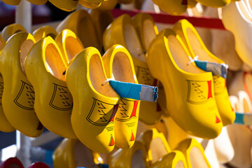 still life of Dutch wooden clogs