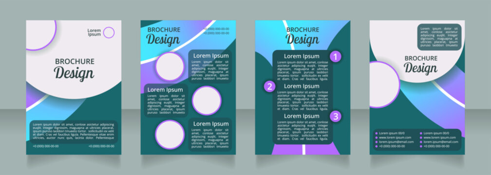 Special nutrition for athletes blank brochure layout design. Vertical poster template set with empty copy space for text. Premade corporate reports collection. Editable flyer paper pages