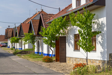 Obraz premium Traditional wine cellars in Blatnice pod Svatym Antoninkem, Slovacko, Southern Moravia, Czech Republic