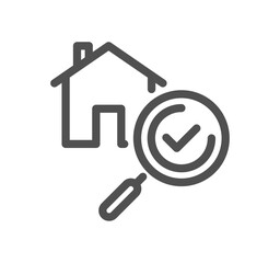 Inspection related icon outline and linear vector.
