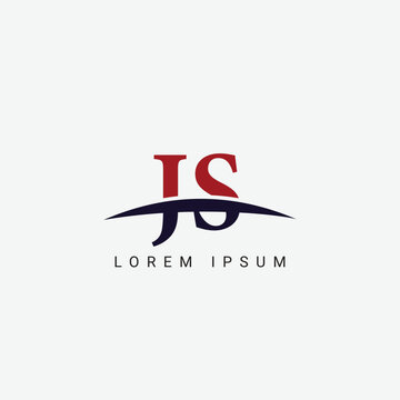 J S, JS Letter Logo design vector template, Graphic Symbol for Corporate Business Identity