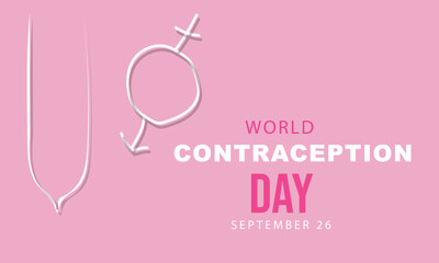 world contraception day. background, banner, card, poster, template. Vector illustration.