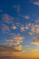 Beautiful sky with cloud before sunset