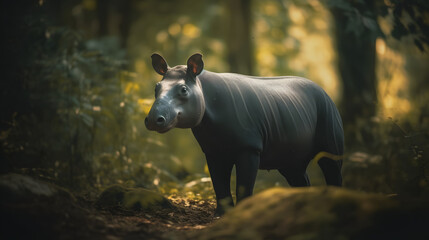 Enchanting World of Tapirs. Generative AI