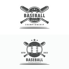 Vector illustration of creative baseball design concept