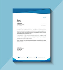 business letterhead template design