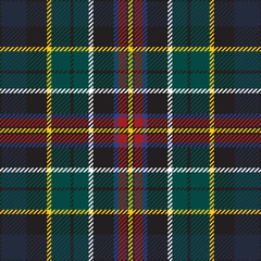 Allison modern tartan plaid. Scottish pattern fabric swatch close-up. 