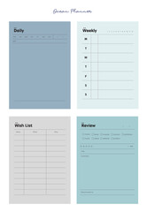 Daily Weekly Monthly Check planner. 