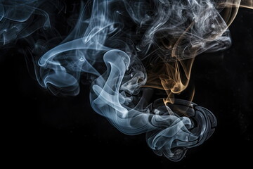Fototapeta premium smoke on black backgrounds