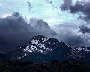 sunset from giuncugnano, giuncugnano, lucca, Tuscany, italy