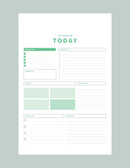 Today Planner. (Ocean)