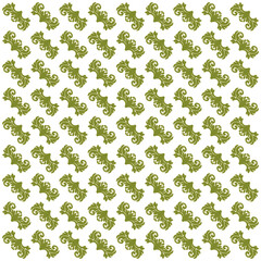 pattern shaped background with classic floral ornament